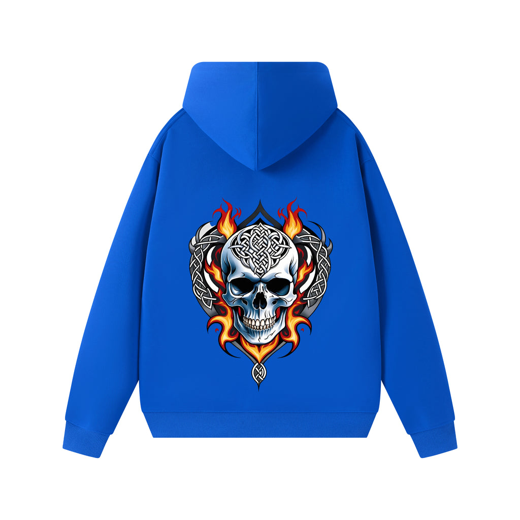 Ruvers A hooded sweatshirt for men, a trendy youth brand for autumn and winter, with a loose and large-sized fleece hoodie