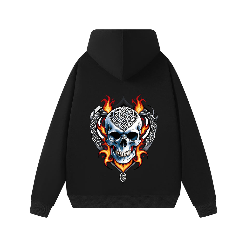 Ruvers A hooded sweatshirt for men, a trendy youth brand for autumn and winter, with a loose and large-sized fleece hoodie