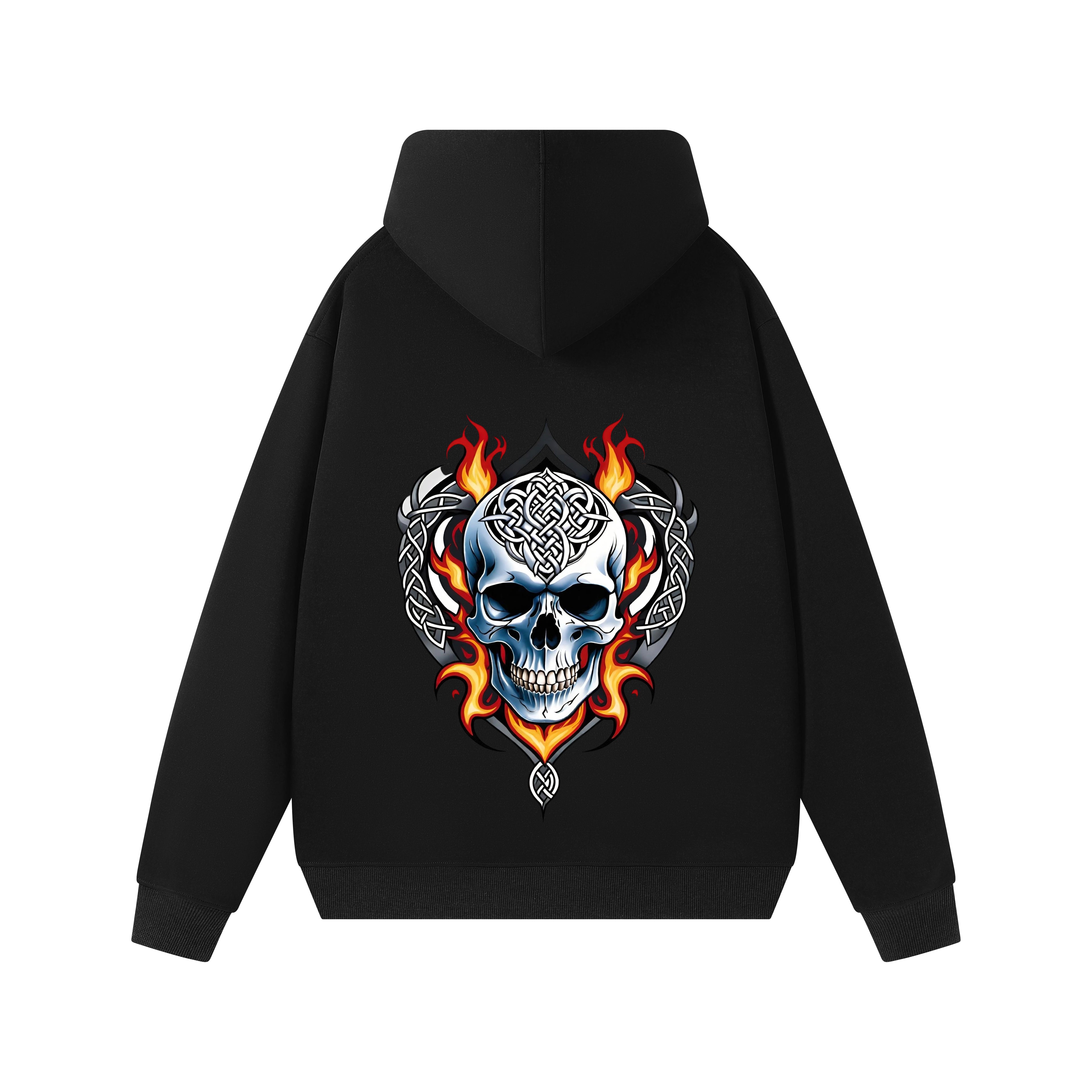 Ruvers A hooded sweatshirt for men, a trendy youth brand for autumn and winter, with a loose and large-sized fleece hoodie