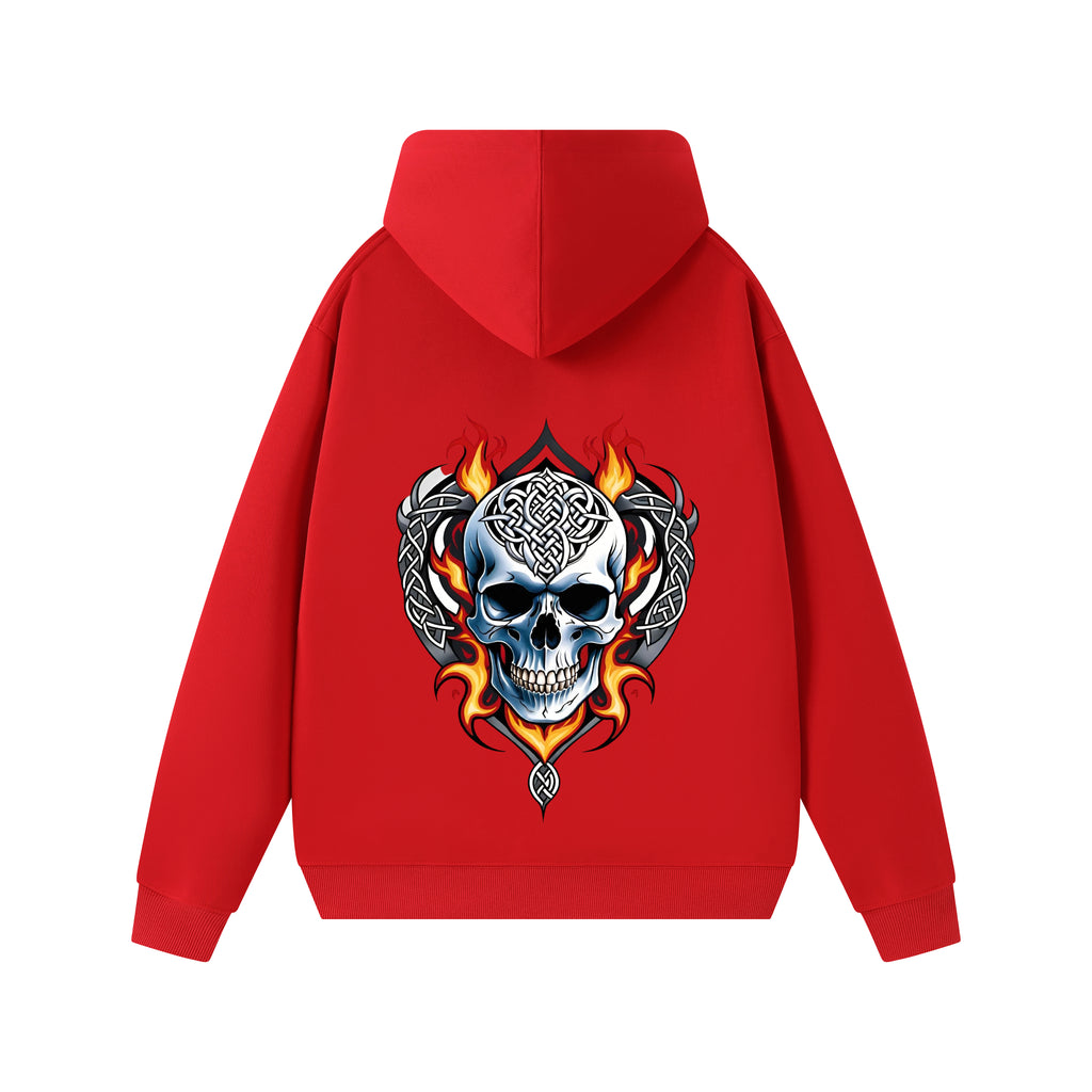 Ruvers A hooded sweatshirt for men, a trendy youth brand for autumn and winter, with a loose and large-sized fleece hoodie