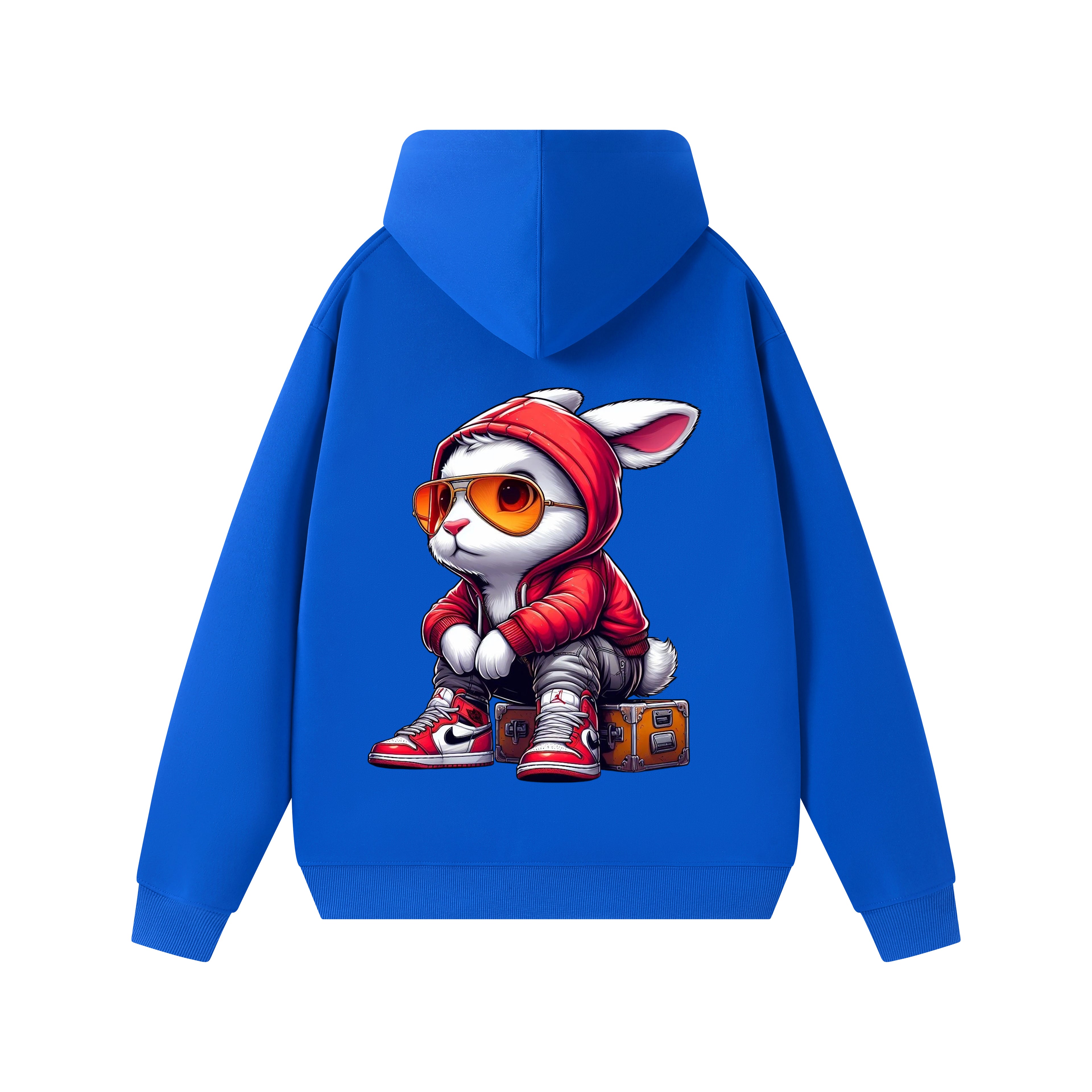 Hooded sweatshirts for men in solid colors for spring, autumn and winter with fleece, are loose and trendy for teenagers, students and couples