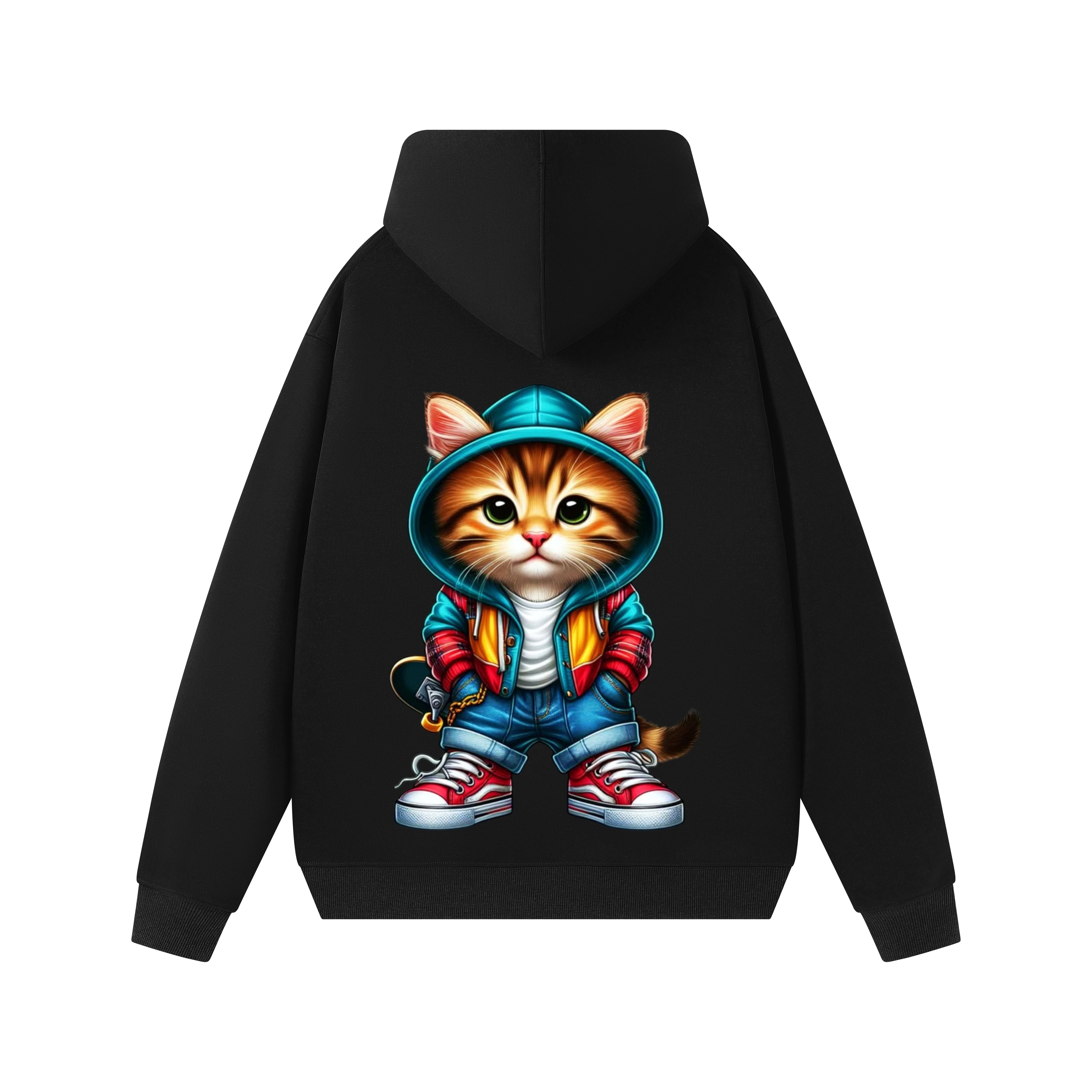 Hooded sweatshirts for men in solid colors for spring, autumn and winter, are loose and trendy for teenagers, students and couples