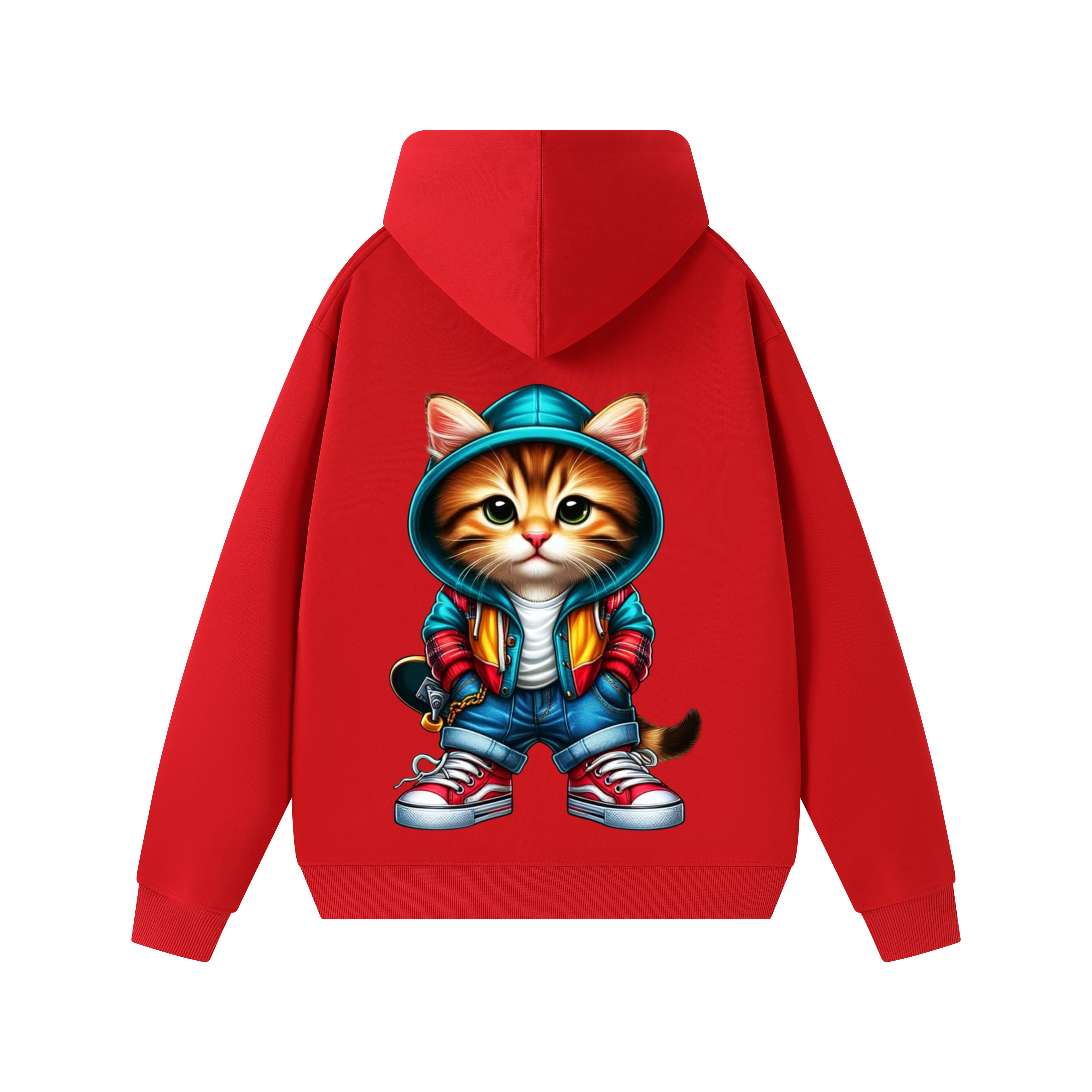 Hooded sweatshirts for men in solid colors for spring, autumn and winter, are loose and trendy for teenagers, students and couples