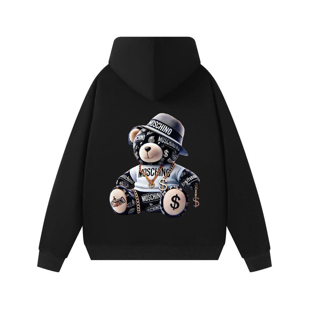 Ruvers New autumn and winter round neck hoodie, solid color, loose fit, spring and autumn thin, men's hot item