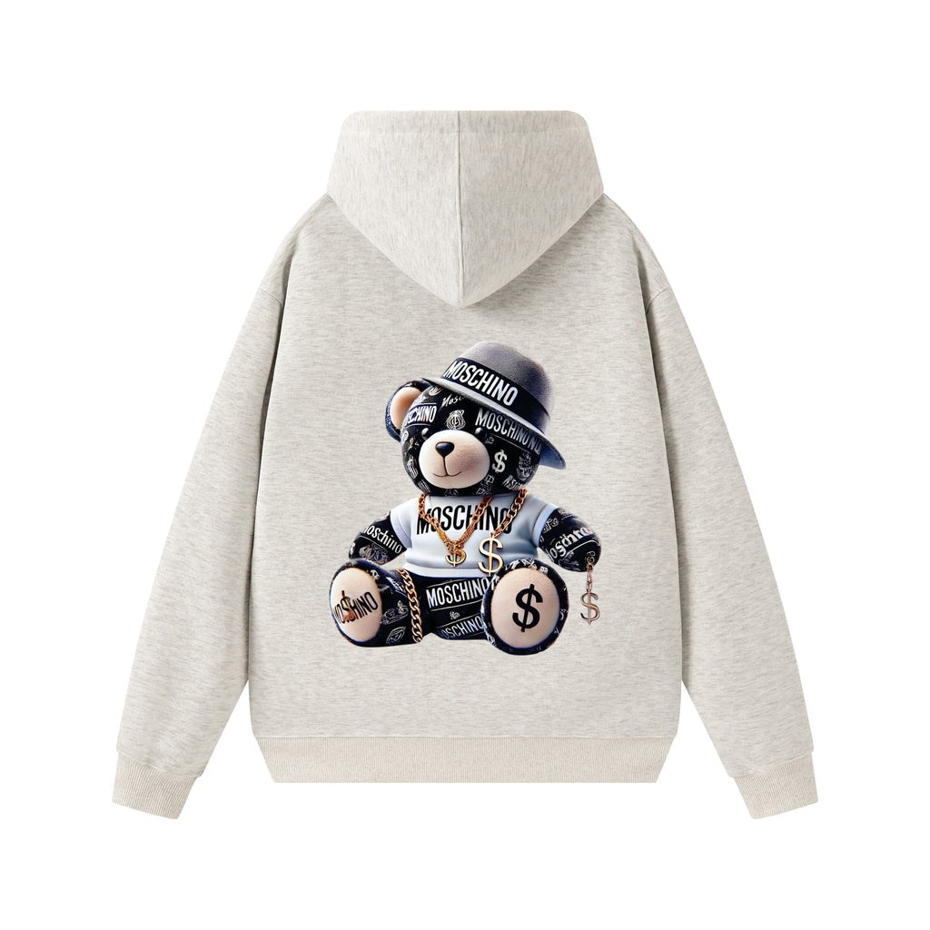 Ruvers New autumn and winter round neck hoodie, solid color, loose fit, spring and autumn thin, men's hot item