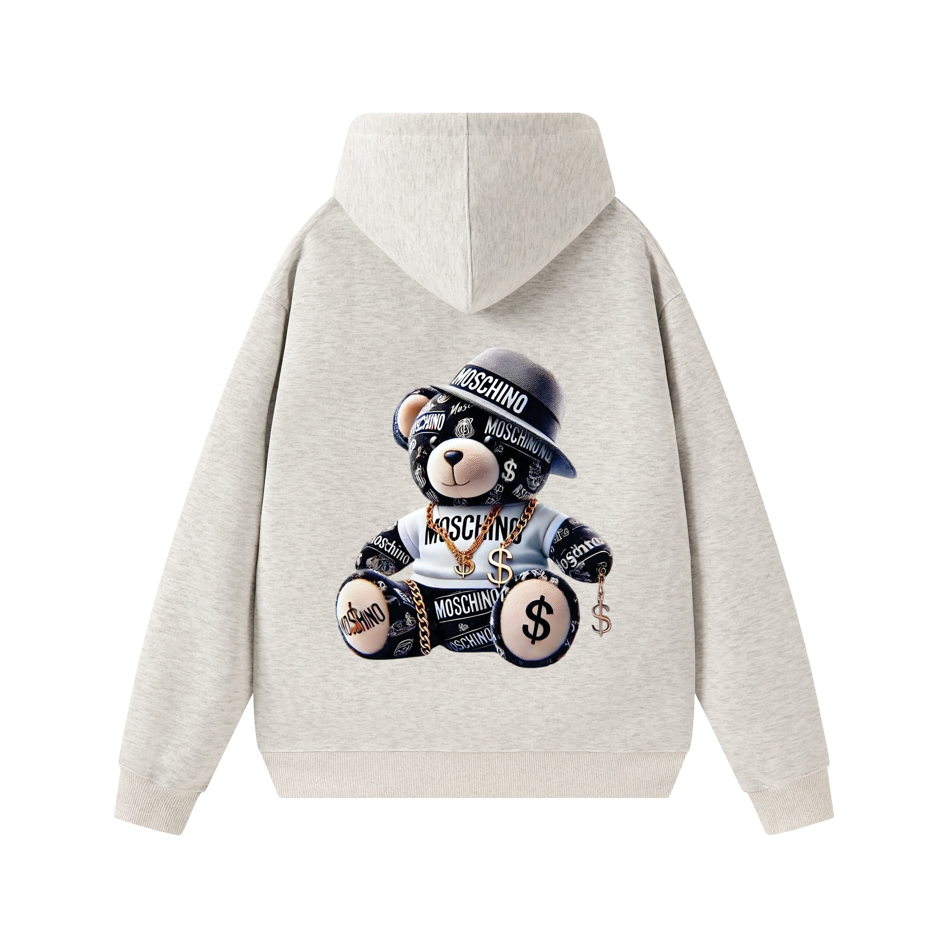 Ruvers New autumn and winter round neck hoodie, solid color, loose fit, spring and autumn thin, men's hot item